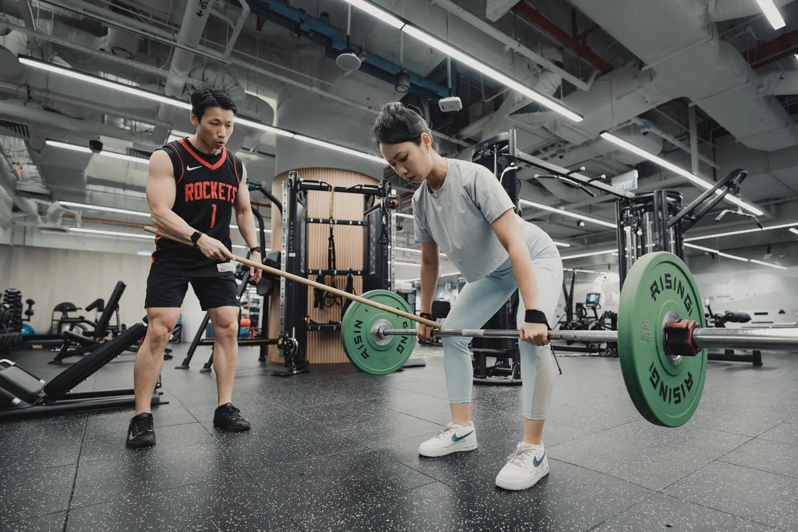 Gabriel training at Platinum Fitness
